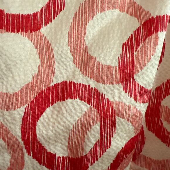 JUICY COUTURE | Y2K Vintage Hammered Silk Red Cherry Circle Babydoll Top Size 6 - Picture 4 of 8